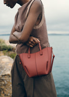 Cyme Tote Nano - Textured Terracotta