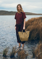 Cyme Tote - Textured Smoky Olive