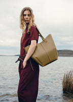 Cyme Tote - Textured Smoky Olive